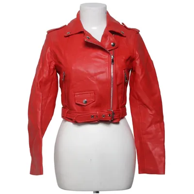 Biker jacket (Red) from Bershka Viscose