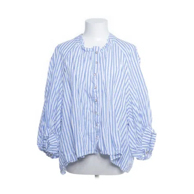 Blouse (Blue, White) from Wiya Cotton
