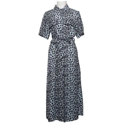 Shirt dress (Blue, Black) from Venessa Nucci Elastane, Polyester