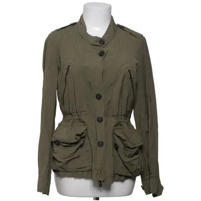 Jacka (Grön) från Zara Basic Linne, Polyester, Viskos