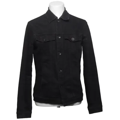 Veste en jean (Noir) de RVLT Revolution Coton, Élasthane