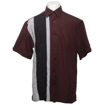 Chemise à manches courtes (Marron, Blanc, Noir) de Cubavera Polyester, Viscose