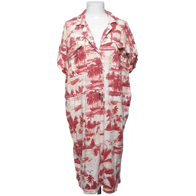 Dress (Red, White) from Yesta Cotton, Linen