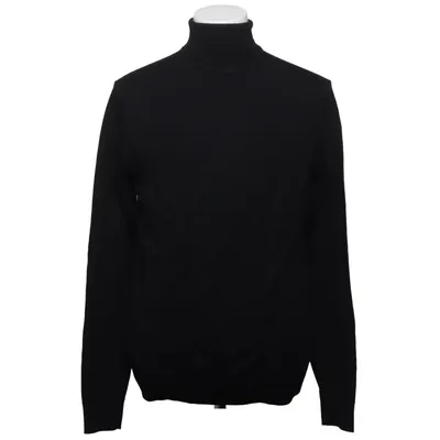 Rollkragenpullover (Schwarz) von Bläck Merinowolle