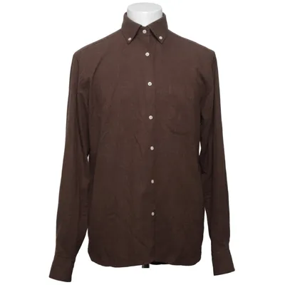 Overhemd (Bruin) van Af Klercker Katoen, Polyester