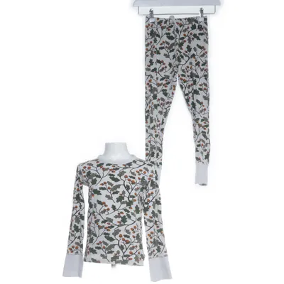 Pyjama (Beige, Meerkleurig) van Polarn O. Pyret Organisch katoen, Elastaan