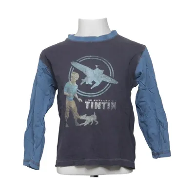 Långärmad t-shirt (Blå, Grå) från Tintin Bomull