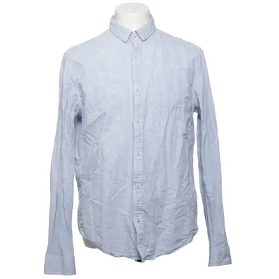 Shirt (Blue, White) from Garcia Cotton, Linen