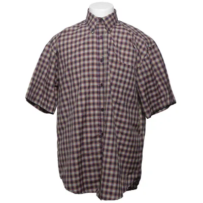 Kortærmet skjorte (Blå, Rød, Gul) fra Bex Polyester, Viscose
