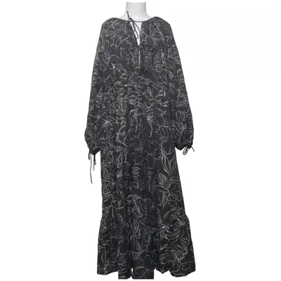 Långklänning (Svart, Flerfärgad) från H&M Viskos, Polyester