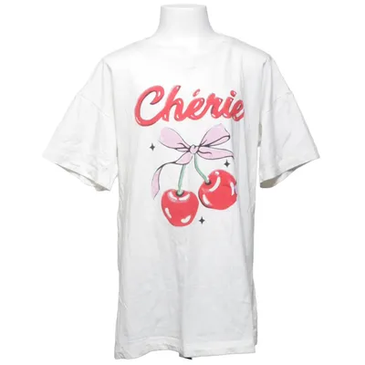 T-shirt (Vit, Röd, Rosa) från Lindex Kids Bomull