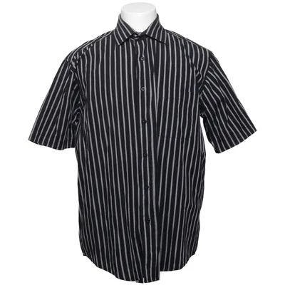 Short sleeve shirt (Black, White) from Cricket Cotton, Polyester