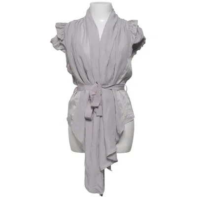 Wrap top (Gray) from Rützou Elastane, Silk