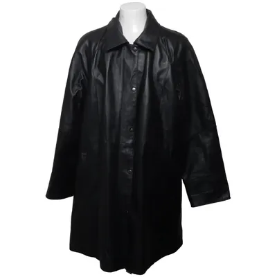 Læderfrakke (Sort) fra Comfort Fashion Polyester