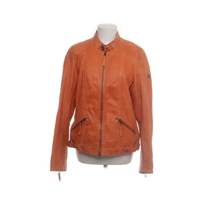 Leather jacket (Orange) from Gipsy by Mauritius Leather, Cotton, Polyester