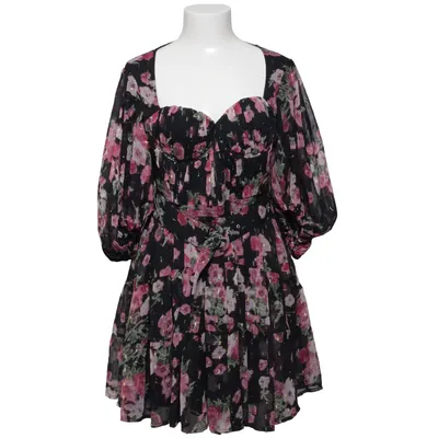 Klänning (Svart, Rosa, Flerfärgad) från ASOS Design Metallfiber, Polyester