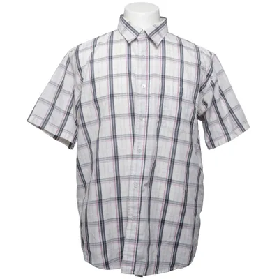 Kortärmad skjorta (Vit, Blå, Lila) från Ripley Bomull, Polyester