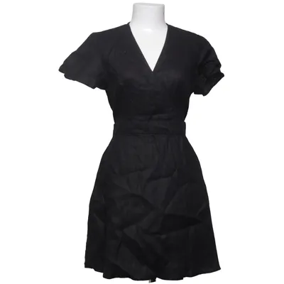 Wrap dress (Black) from NA-KD Linen