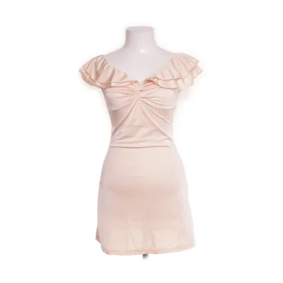 Klänning (Beige) Elastan, Polyester