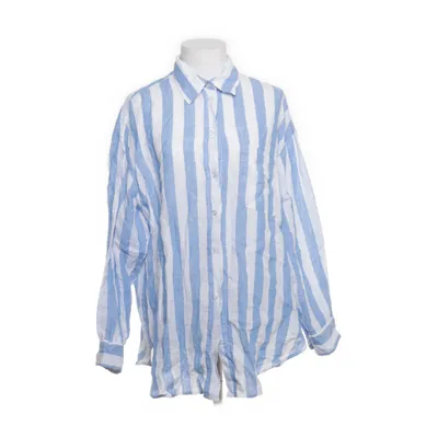 Shirt (Blauw, Wit) van H&M Premium Quality Linnen
