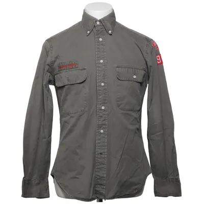 Denim blouse (Groen) van GitmanBros Katoen