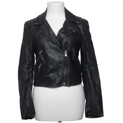 Bikerjacka (Svart) från Crocker Polyester, Polyuretan