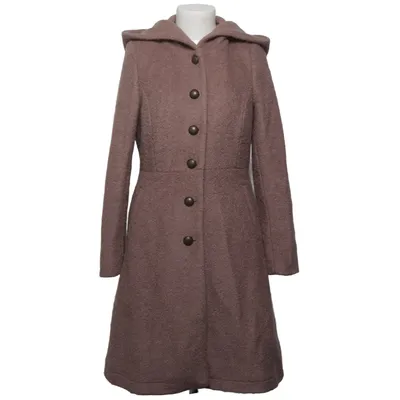 Jas (Bruin) van Cream Polyester, Wol