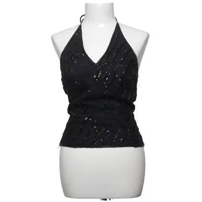 Haltertop (Zwart) van Aftershock Zijde, Viscose