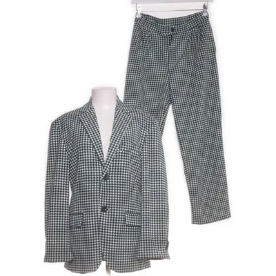 Suit (White, Green) from Butter & Hazel