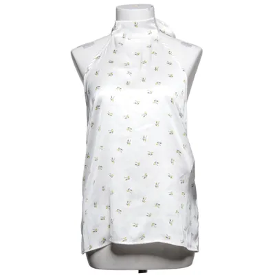 Halterneck top (Hvid, Gul) fra Gina Tricot Polyester