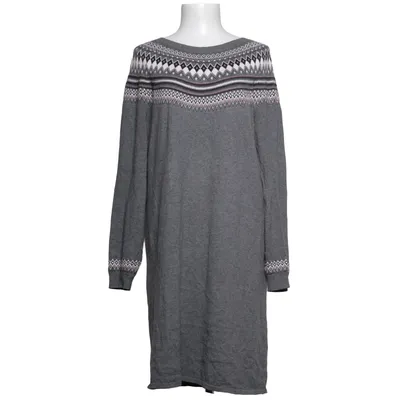 Klänning (Grå, Flerfärgad) från ESPRIT Elastan, Ekologisk bomull