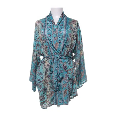 Morgonrock (Blå, Flerfärgad) från Boho Style Silke, Viskos