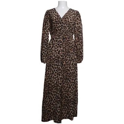Långklänning (Brun, Svart) från Shein Elastan, Polyester