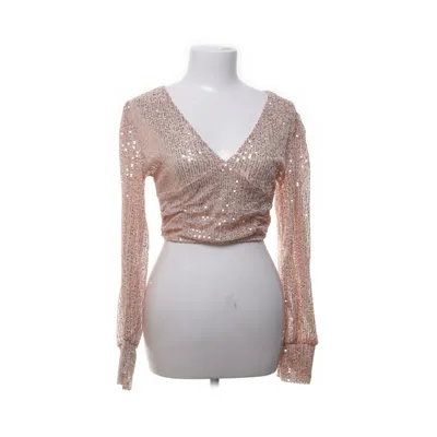 Crop top (Roze) van Amisu Elastaan, Polyester