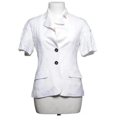 Blazer (White) from Escada Elastane, Linen, Polyester, Viscose