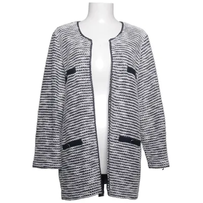 Cardigan (Bleu, Blanc, Noir) de Un Jour Ailleurs Acrylique, Coton, Fibre métallique