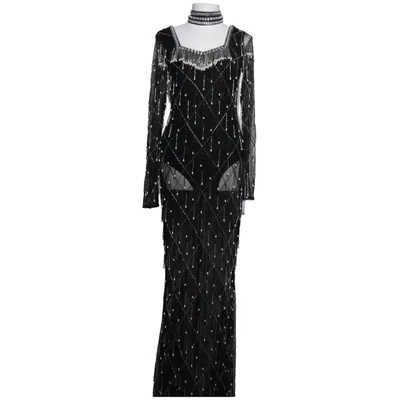 Robe de soirée (Noir, Argent) de Starlet Élasthane, Polyester