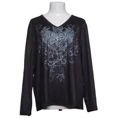Långärmad t-shirt (Grå) från Emery Rose Elastan, Polyester