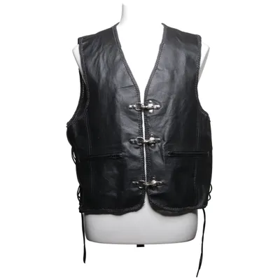 Läderväst (Svart) från L & J Skinn, Polyester