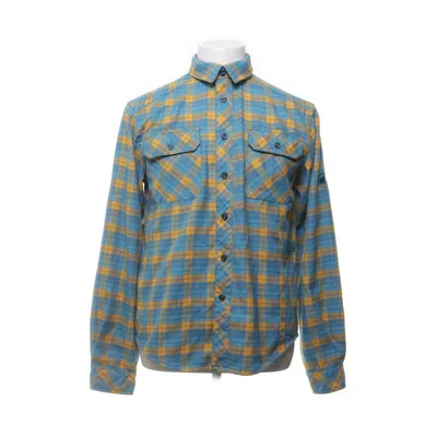 Flanellen overhemd (Blauw, Geel) van Mammut Polyamide, Polyester