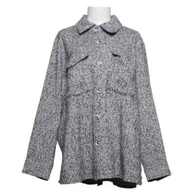 Överskjorta (Svart, Vit) från Mandarin Akryl, Bomull, Polyamid, Polyester, Viskos