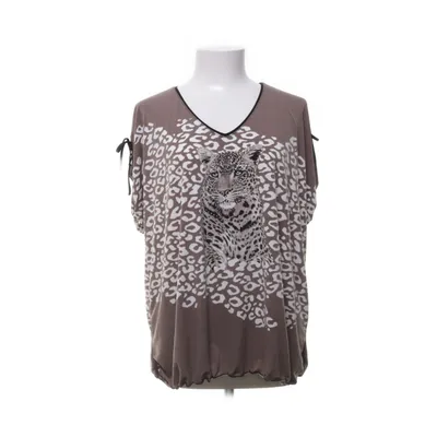 Top (Brown, White) from Eli & Irene Elastane, Polyester