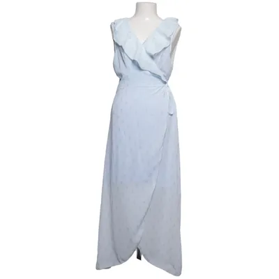 Wikkeljurk (Blauw) van Creme Fraiche Elastaan, Polyester, Viscose