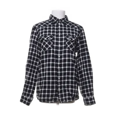 Flannel skjorte (Hvid, Sort) fra Sun68 Bomuld