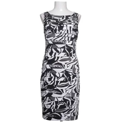 Klänning (Svart, Vit, Flerfärgad) från Tia Elastan, Polyester