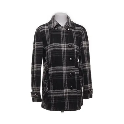 Manteau (Gris, Blanc, Noir) de Worthington Acrylique, Fausse fourrure, Polyester, Laine