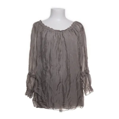 Blouse (Gris) de Blossun Élasthane, Soie, Viscose