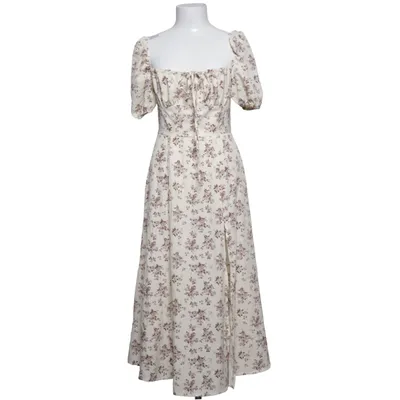 Maxi dress (White, Brown) from Shein