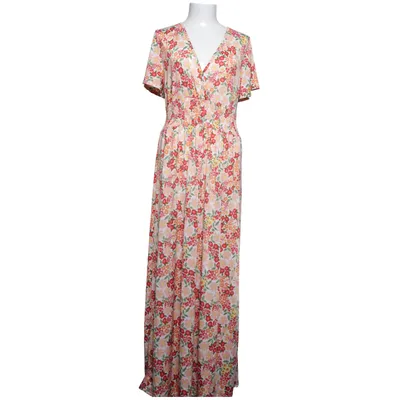 Maxi dress (White, Multicolored) from Elissa Elastane, Polyester