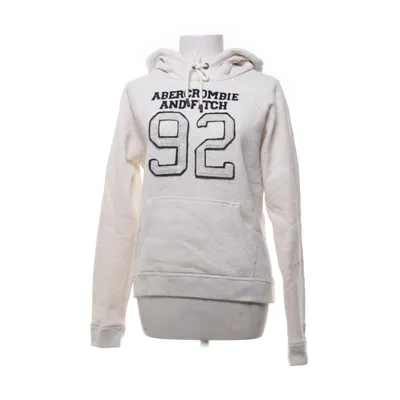 Hoodie (White) from 1892 by Abercrombie & Fitch Cotton, Polyester